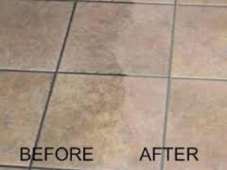 Ceramic Tile Cleaning Before and After